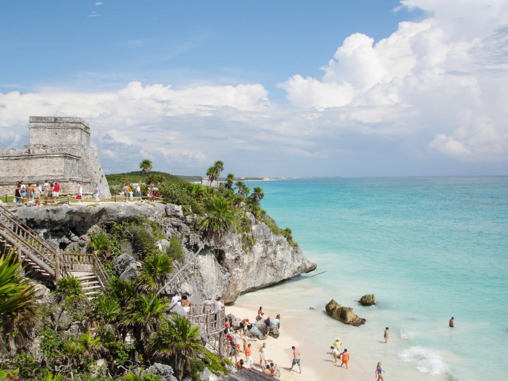 Tulum idílicas ruinas mayas junto al mar en México/Tulum idyllic