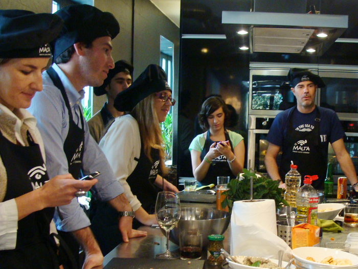 Show cooking de cocina maltesa en Kitchen Club en Madrid/Show cooking of Maltese cuisine in Kitchen Club in Madrid