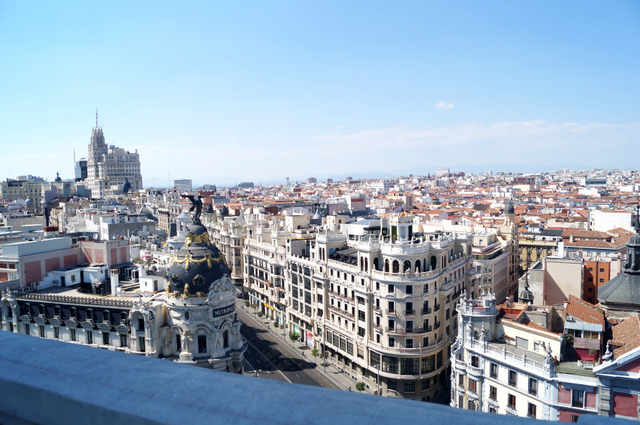 Madrid desde la azotea del Círculo de Bellas Artes