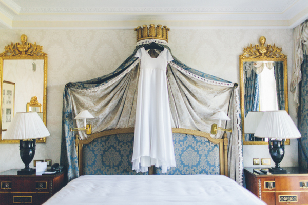 De novia en la suite real del hotel The Westin Palace de Madrid/As a bride in the royal suite of The Westin Palace hotel in Madrid